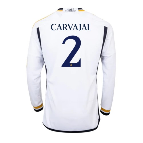 Maillot de foot Real Madrid Daniel Carvajal #2 Domicile 2023-24 Manche Longue